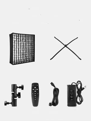Portable Roll-up LED Light Adjustable Color Temperature 3200K-5600K Remote Control 200W Grid Softbox for Photography Live proveedor
