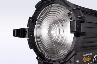 Luces de estudio de TV 200W Iluminación de escenario de Fresnel LED Bi Color TLCI / CRI alto con control DMX ((Yugo operado por polos) proveedor