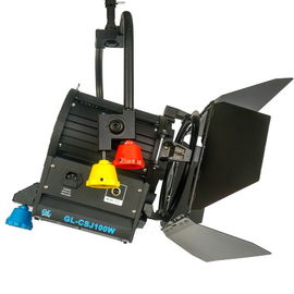 Iluminación de transmisión 100W LED Fresnel Video Light Alta CRI Volframio Fresnel Light Reemplazo 3200K ((Jugo operado por polo) proveedor